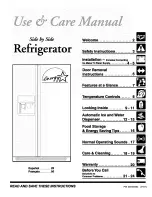 Frigidaire PLRS237ZAB1 Use & Care Manual предпросмотр