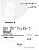 Предварительный просмотр 1 страницы Frigidaire PLRT217TA Factory Parts Catalog