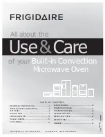 Frigidaire PMBD3080AF Use & Care Manual preview