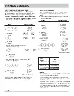 Preview for 12 page of Frigidaire PMBD3080AF Use & Care Manual