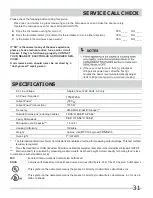 Preview for 31 page of Frigidaire PMBD3080AF Use & Care Manual