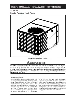 Frigidaire PPH2RD User'S Manual & Installation Instructions preview