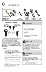 Предварительный просмотр 8 страницы Frigidaire PRFC2383AF Use & Care Manual