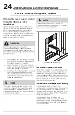 Предварительный просмотр 24 страницы Frigidaire PRFC2383AF Use & Care Manual