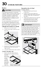 Предварительный просмотр 30 страницы Frigidaire PRFC2383AF Use & Care Manual