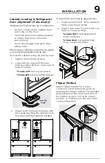 Предварительный просмотр 9 страницы Frigidaire PRMC2285AF Use & Care Manual