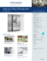 Предварительный просмотр 1 страницы Frigidaire Professional FPHS2687KF Specification Sheet