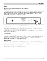 Preview for 11 page of Frigidaire Professional FPRH19D7LF Use And Care Manual