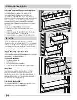 Предварительный просмотр 14 страницы Frigidaire Professional FPRH19D7LF Use And Care Manual