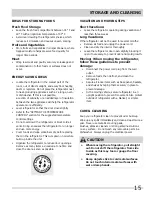 Preview for 15 page of Frigidaire Professional FPRH19D7LF Use And Care Manual
