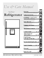 Предварительный просмотр 1 страницы Frigidaire Professional PHT189WHSM Use And Care Manual