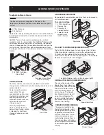 Предварительный просмотр 9 страницы Frigidaire Professional PHT189WHSM Use And Care Manual