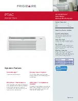 Frigidaire PTAC FRP12PTT2R Brochure & Specs preview