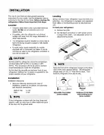 Предварительный просмотр 4 страницы Frigidaire Refrigarator Use & Care Manual