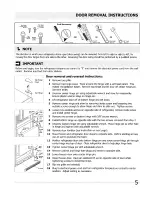 Предварительный просмотр 5 страницы Frigidaire Refrigarator Use & Care Manual