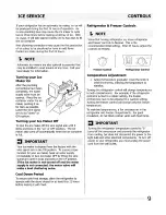 Предварительный просмотр 9 страницы Frigidaire Refrigarator Use & Care Manual