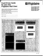 Предварительный просмотр 1 страницы Frigidaire REG-74H Cook-N-Care Manual