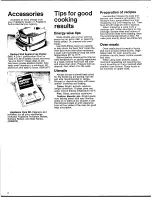 Preview for 8 page of Frigidaire RG-94 Cook-N-Care Manual