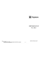 Frigidaire RL 2352 Instruction Booklet предпросмотр