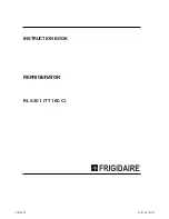 Предварительный просмотр 1 страницы Frigidaire RL 5201 Instruction Book