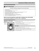 Preview for 3 page of Frigidaire Room Air Conditioner Use & Care Manual