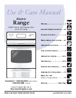 Frigidaire TEF351E Use & Care Manual preview