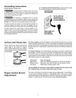 Preview for 5 page of Frigidaire TGF324WHSD Owner'S Manual