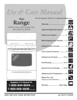 Frigidaire TGF351ESD Use & Care Manual preview