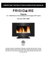 Frigidaire Vienna VWF-1 0305 Instructions & Operating Manual preview
