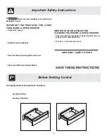 Preview for 4 page of Frigidaire Warm Drawer Use And Care Manual