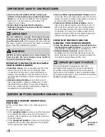 Preview for 4 page of Frigidaire Warmer Drawer Use & Care Manual