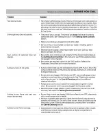 Предварительный просмотр 17 страницы Frigidaire XFGF3000LWA Use & Care Manual