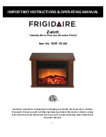 Frigidaire Zurich TZRF-1/0344 Instructions Manual preview