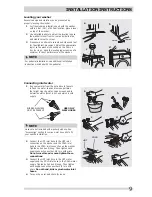 Preview for 9 page of FrigidaireWasher Webster Installation Instructions Manual