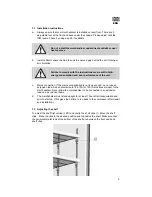 Preview for 5 page of FRIGOGLASS CL 950 WITHOUT CANOPY User Manual