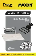 Frimax MAXON GPST 33 X1 User Manual preview