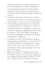 Preview for 16 page of Fripac Mondial K-4231 User Manual