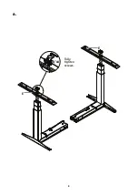 Предварительный просмотр 8 страницы FRISKA Stockholm Bluetooth Corner Standing Desk Assembly Instructions Manual