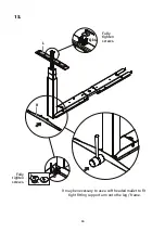 Предварительный просмотр 15 страницы FRISKA Stockholm Bluetooth Corner Standing Desk Assembly Instructions Manual