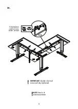 Предварительный просмотр 21 страницы FRISKA Stockholm Bluetooth Corner Standing Desk Assembly Instructions Manual