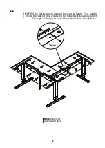 Предварительный просмотр 22 страницы FRISKA Stockholm Bluetooth Corner Standing Desk Assembly Instructions Manual