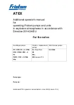 Preview for 1 page of Fristam Pumpen FC Series Operator'S Manual