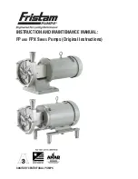 Preview for 1 page of Fristam Pumps FP Series Instruction And Maintenance Manual