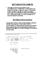 Предварительный просмотр 9 страницы Frister Rossmann 404 QUILTER PROFESSIONAL Quick Reference Instructions