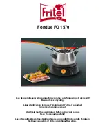 Preview for 1 page of Fritel Fondue FO 1570 User Manual