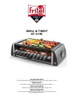 Предварительный просмотр 1 страницы Fritel Grill & Twist GT 2195 Instruction Manual