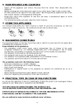 Preview for 16 page of Fritel MG 1500 Instruction Manual