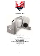 Preview for 1 page of Fritel SLICER SL 3655 Instruction Manual