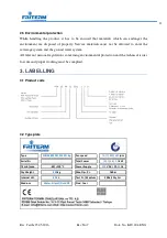 Preview for 14 page of FRITERM FDH Installation, Operation And Maintenance Manual