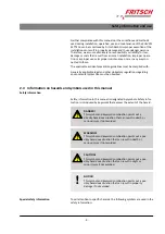 Preview for 9 page of Fritsch 16.60 0 Series Operating Instructions Manual